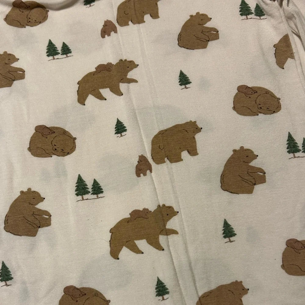 Angel Dear Long Sleeve Pajama Set Brown Bears Size 8